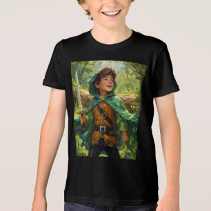 Robin Hood afgebeeld als een kind Tri-Blend Shirt