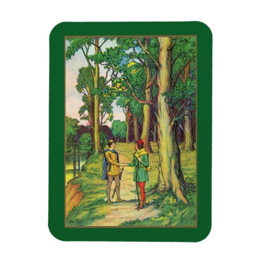 Robin Hood And Little John Magnet (Vertical)
