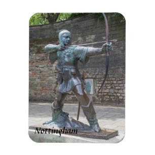 Robin Hood-beeld van de foto van Nottingham Castle Magneet