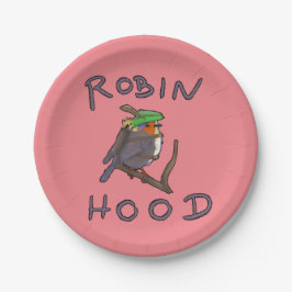 Robin Hood bird Papieren Bordje