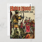 Robin Hood Comic Book Briefkaart (Voorkant / Achterkant)