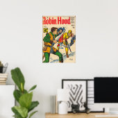 Robin Hood  Comic Hoesje Art Poster (Thuiskantoor)