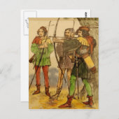 Robin Hood  Design Briefkaart (Voorkant / Achterkant)