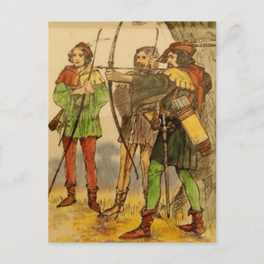 Robin Hood  Design Briefkaart (Voorkant)