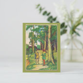 Robin Hood en Little John Briefkaart (Staand voorkant)