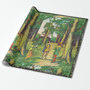 Robin Hood en Little John Cadeaupapier