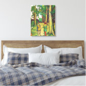 Robin Hood en Little John Canvas Afdruk (Insitu (Slaapkamer))