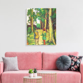 Robin Hood en Little John Canvas Afdruk (Insitu (Woonkamer))
