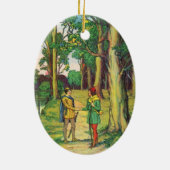 Robin Hood en Little John Keramisch Ornament (Achterkant)