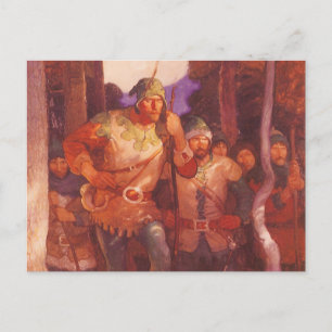  Robin Hood en Zijne Mannen van de NC Wyeth Briefkaart