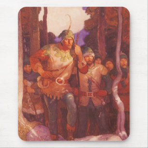  Robin Hood en Zijne Mannen van de NC Wyeth Muismat