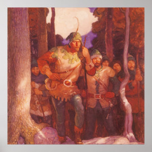 Robin Hood en Zijne Mannen van de NC Wyeth Poster