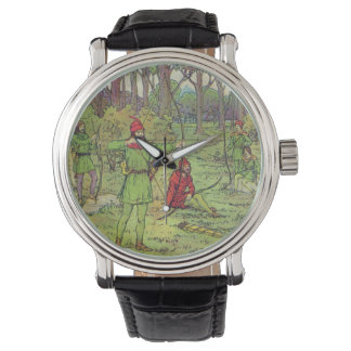 Robin Hood in het bos Horloge