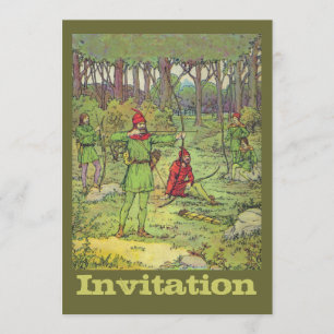 Robin Hood in het bos Kaart