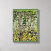 Robin Hood in Sherwood Forest Canvas Afdruk (Voorkant)