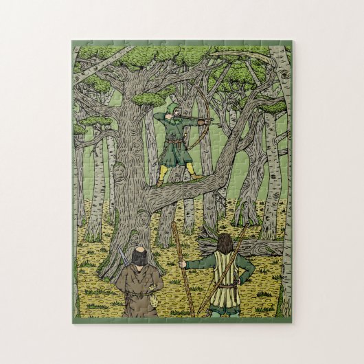Robin Hood in Sherwood Forest Legpuzzel (Verticaal)