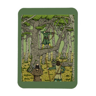 Robin Hood in Sherwood Forest Magneet