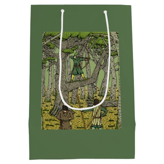 Robin Hood in Sherwood Forest Medium Cadeauzakje (Achterkant)