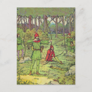 Robin Hood In The Forest Briefkaart