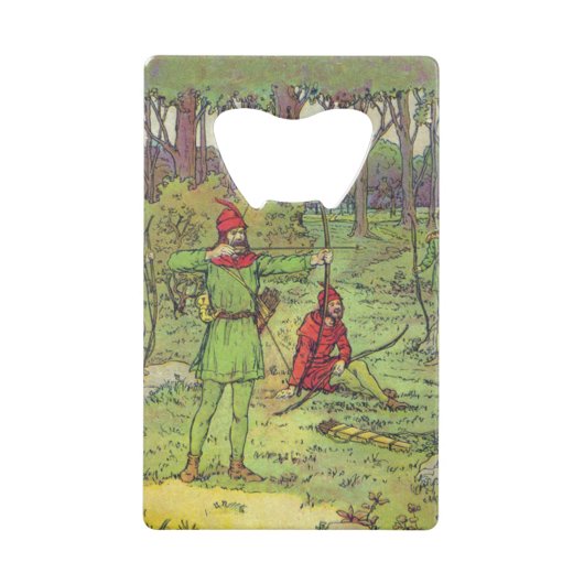 Robin Hood In The Forest  Kredietkaart Flessenopener (Voorkant)