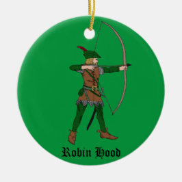  Robin Hood-kerstversieringen Keramisch Ornament
