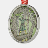 Robin Hood Metalen Ornament (Links)
