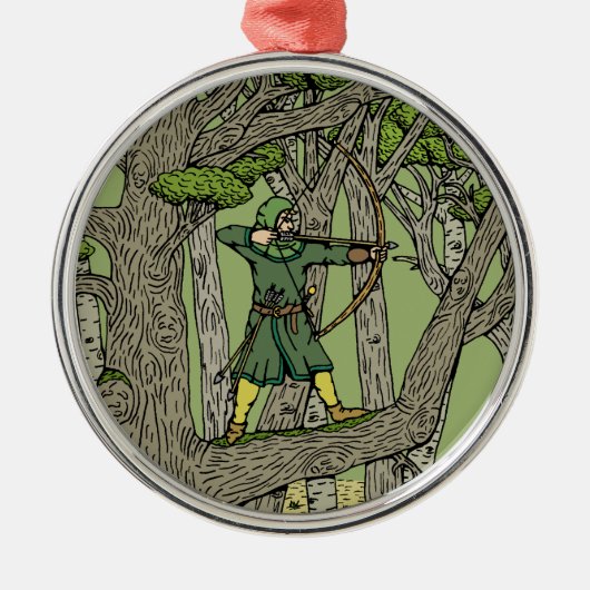 Robin Hood Metalen Ornament (Voorkant)