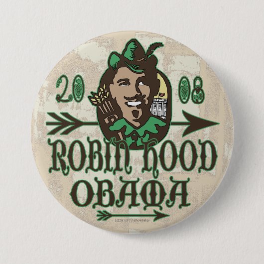 Robin Hood Obama Button (Voorkant)