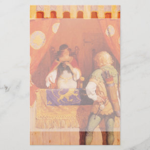 Robin Hood ontmoet Maid Marian door NC Wyeth Briefpapier