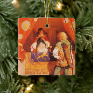 Robin Hood ontmoet Maid Marian door NC Wyeth Keramisch Ornament