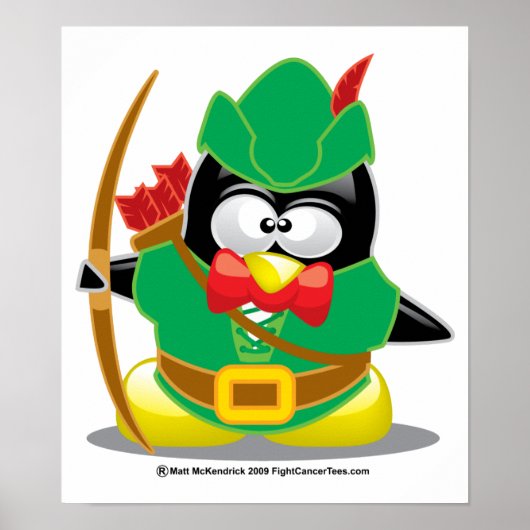 Robin Hood Penguin Poster (Voorkant)