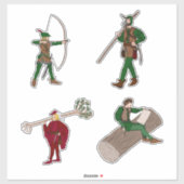 Robin Hood Sticker 4-pack (Vel)