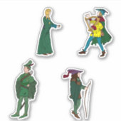 Robin Hood Sticker 4-pack nr. 2 (Voorkant)