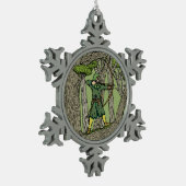 Robin Hood Tin Sneeuwvlok Ornament (Links)
