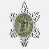 Robin Hood Tin Sneeuwvlok Ornament (Rechts)