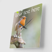 Robin horloge ajouter votre propre texte (Angle)