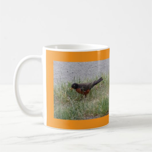 Robin in the Grass Mug (Gauche)