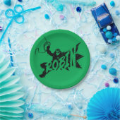 Robin Ink Brush Naam Papieren Bordje (Feest)