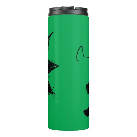 Robin Ink Brush Naam Thermosbeker (Achterkant)