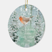 robin kerst ornament winter snow decoration (Links)