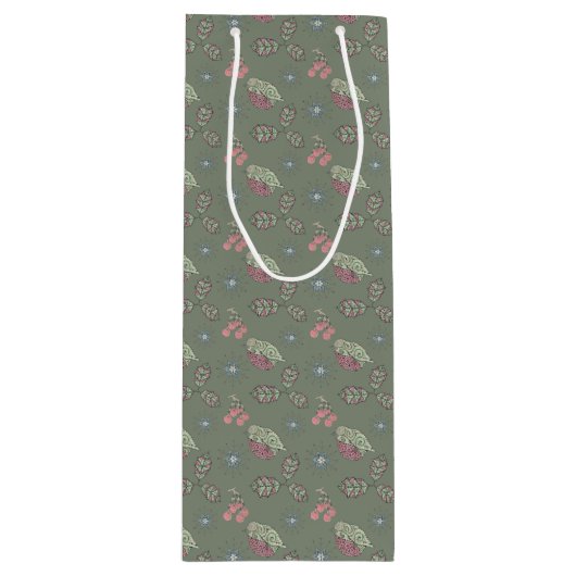 Robin kerstcadeau tas wijn cadeautas (Voorkant)