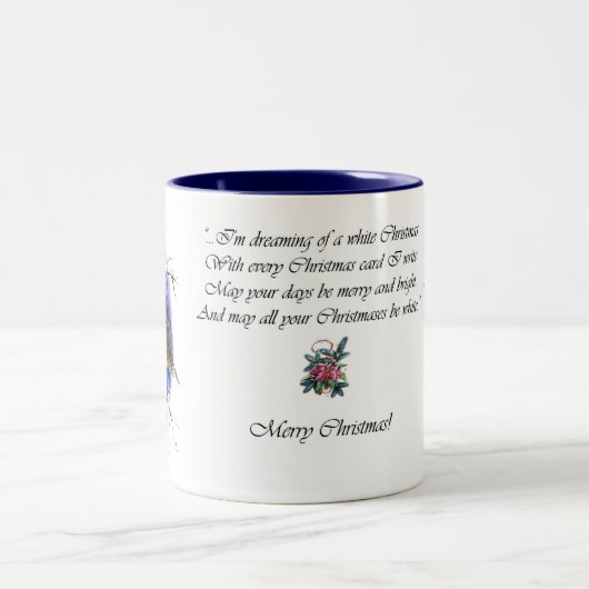 Robin kerstMok Tweekleurige Koffiemok (Center)