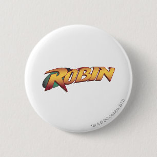 Robin Name Logo Ronde Button 5,7 Cm