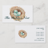 Robin Nest met Eieren Custom Visitekaartjes (Voorkant / Achterkant)
