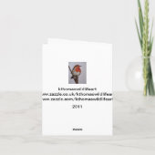 Robin Note Card Kaart (Achterkant)