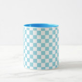 Robin Oeuf Bleu Combo Mug avec Motif Carré blanc (Centre)