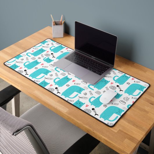 Robin Oeuf Bleu Cute Chat Motif (Bureau 2)
