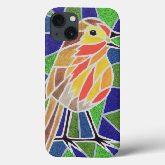 Robin on Glas in lood Case-Mate iPhone Case (Achterkant)