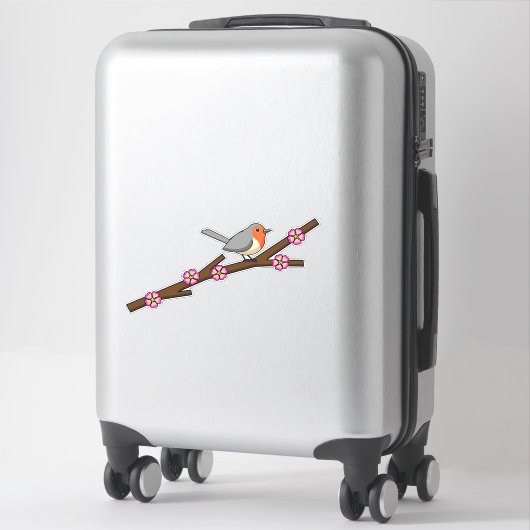 Robin on Sakura Sticker (Koffer)