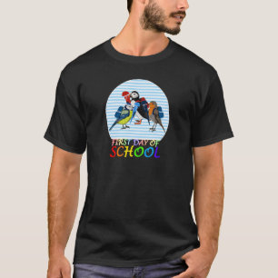 Robin Papegaaiduiker Eerste Dag op School Eerste K T-shirt